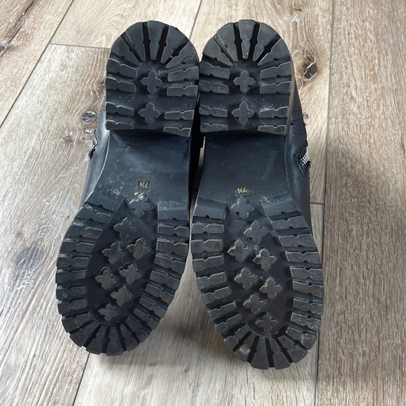 Steve Madden Black Leather Moto Booties - Picture 8 of 9